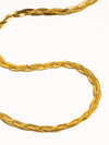 VENDETTE 18K GOLD NON-TARNISH BRAIDED SNAKE CHAIN
