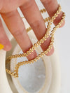 VERN 18K GOLD NON-TARNISH WHEAT CHAIN