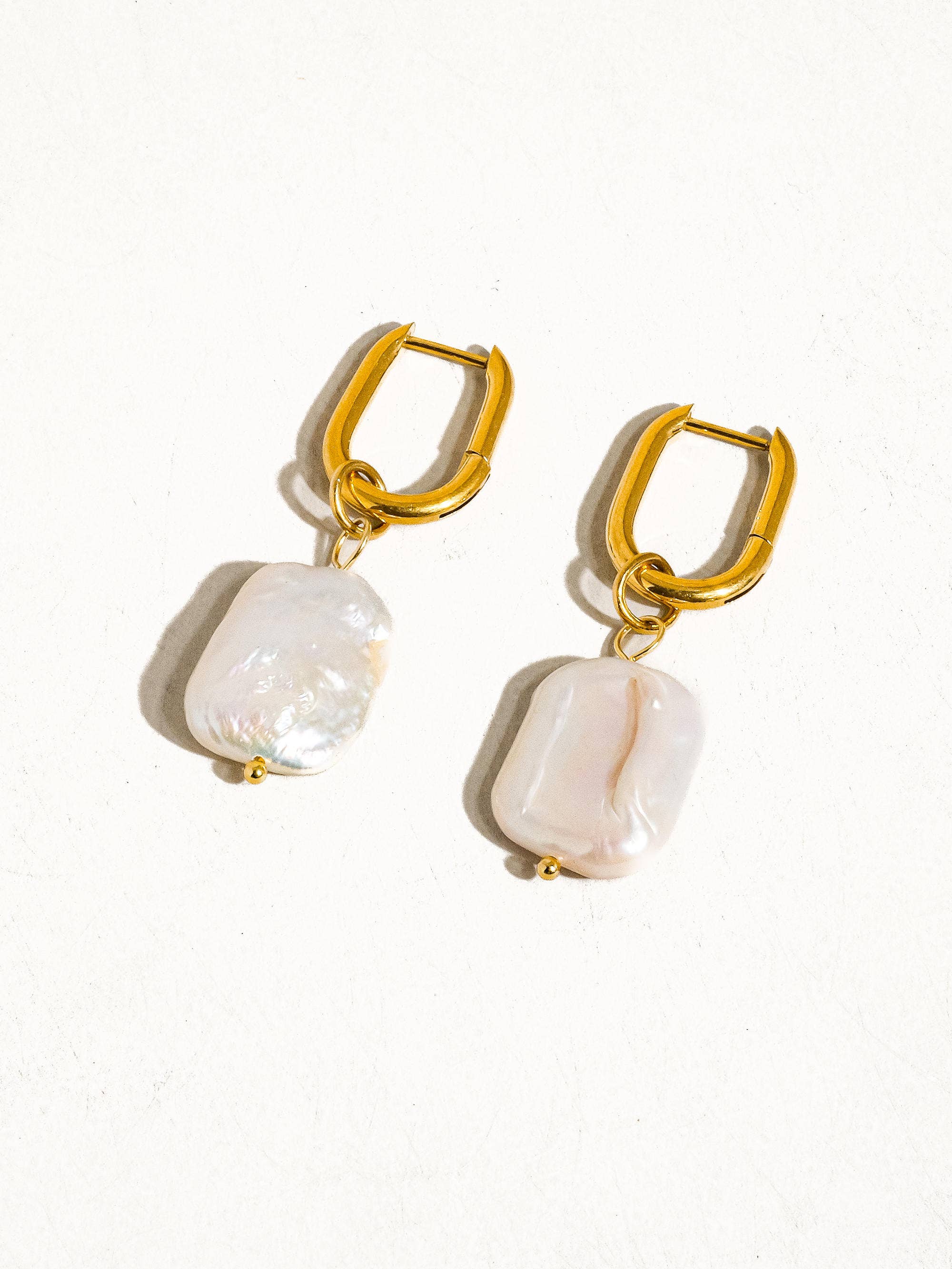 ZAINA 18K GOLD NON-TARNISH PEARL EARRING