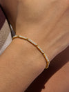 TAMSIN 18K GOLD NON-TARNISH CZ TENNIS CHAIN BRACELET