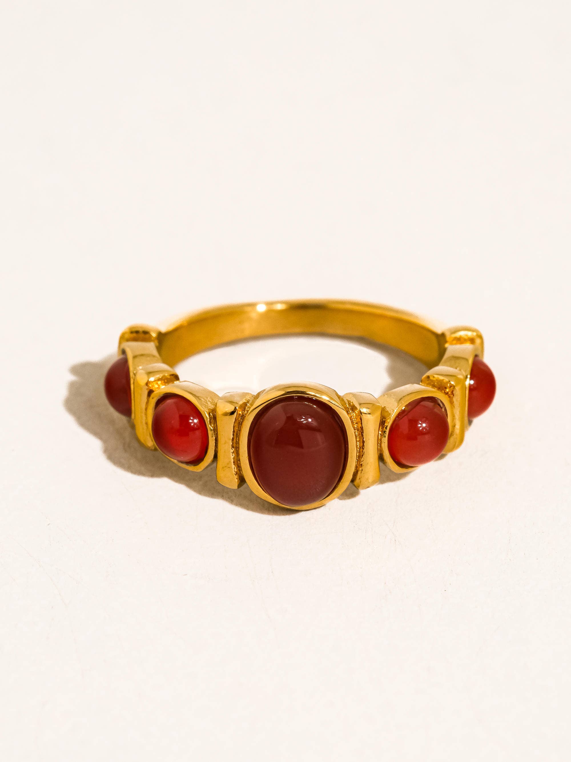 CANSO 18K GOLD NON-TARNISH TIGER EYE RING