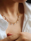 EVERMORE 18K GOLD NON-TARNISH CZ TEARDROP CHAIN NECKLACE