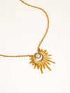 KINDRED 18K GOLD NON-TARNISH PEARL SUNBURST NECKLACE