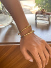 ZAHARA 18K GOLD NON-TARNISH DOUBLE STRAP BRACELET