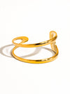 ZAHARA 18K GOLD NON-TARNISH DOUBLE STRAP BRACELET