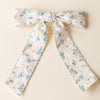 FLORAL FLAIR HAIR BOW-BLUE