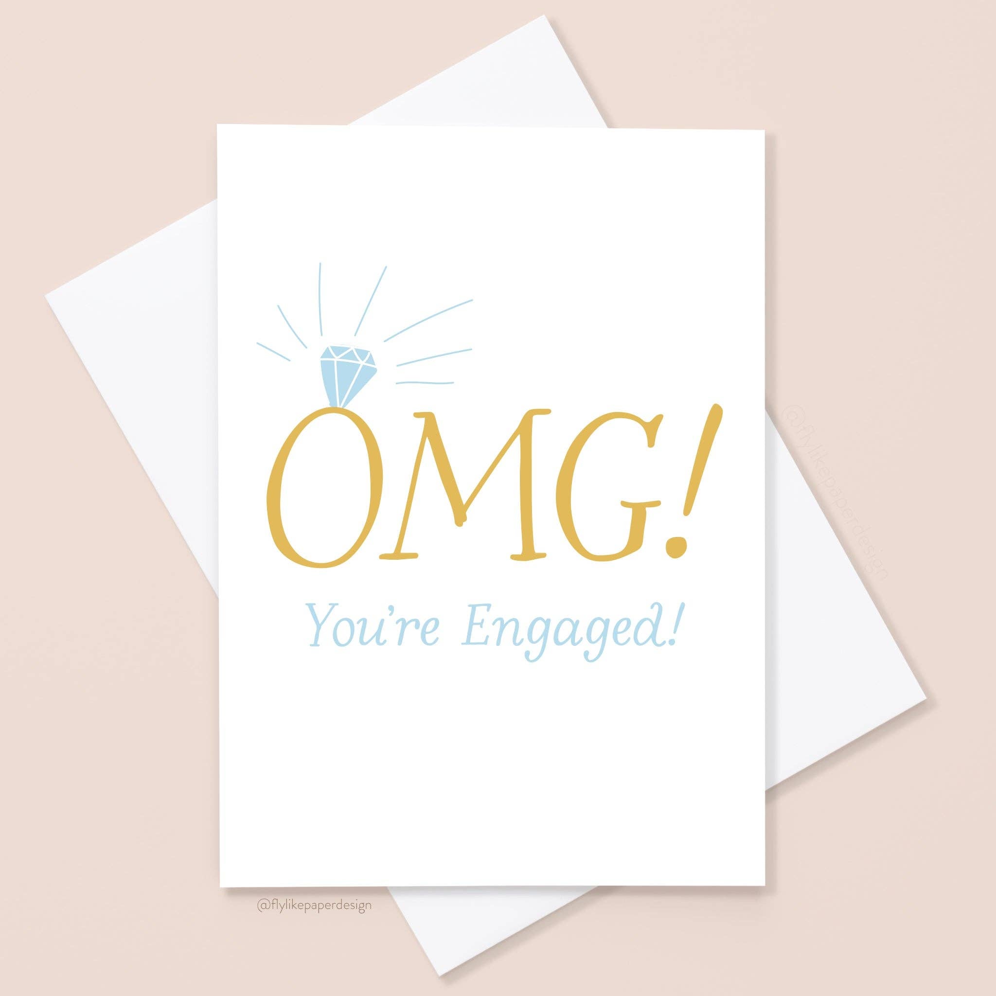 OMG ENGAGEMENT CARD