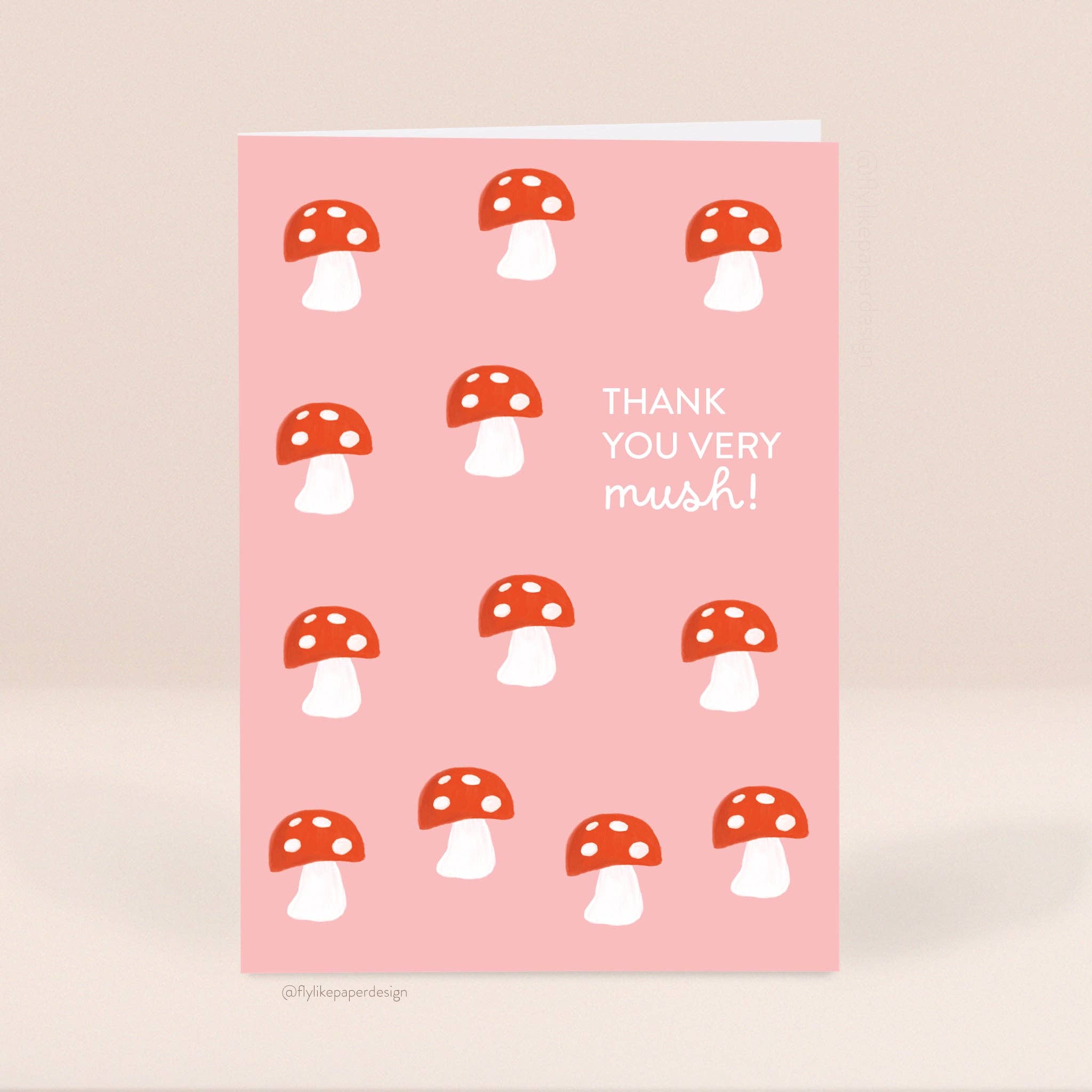 MINI MUSHROOMS THANK YOU CARD