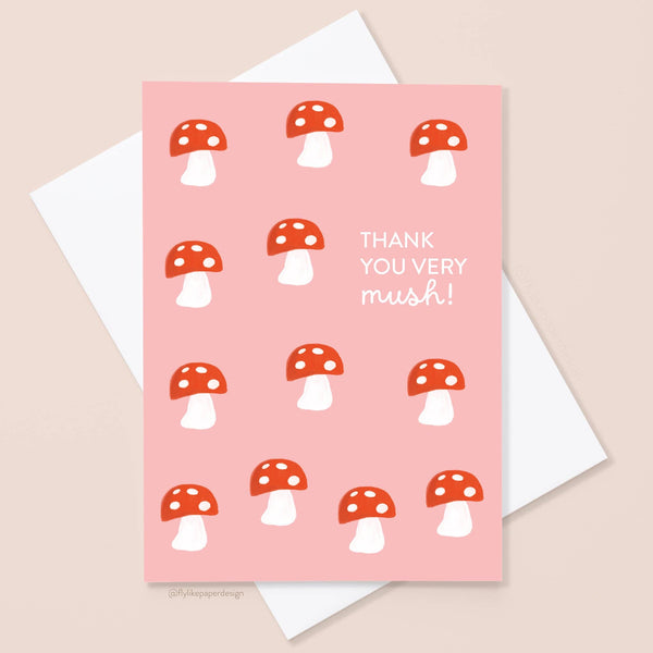 MINI MUSHROOMS THANK YOU CARD