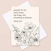 FLORAL THANK YOU CARD