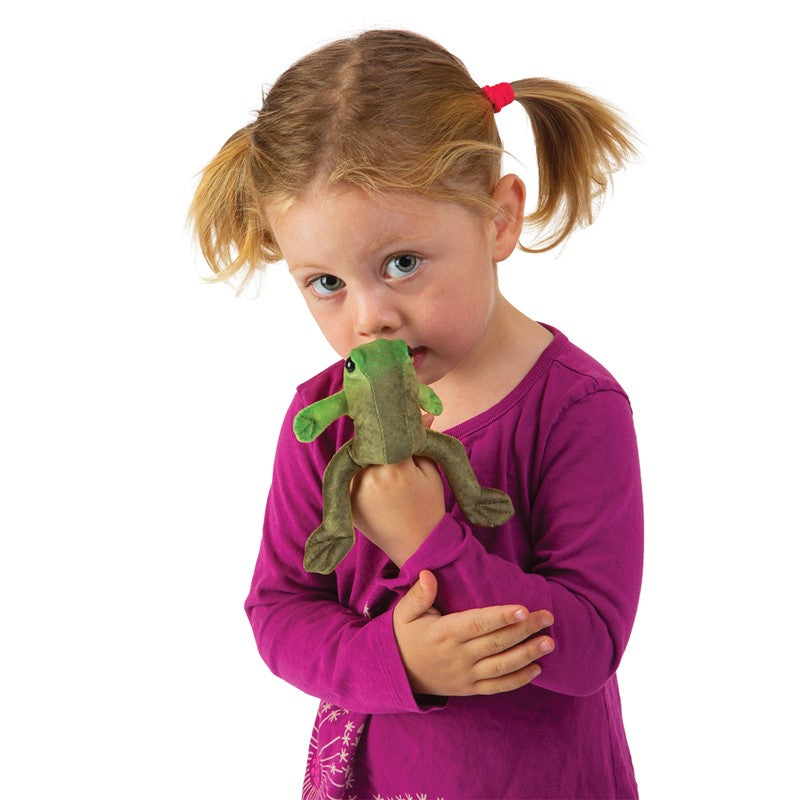 MINI SITTING FROG FINGER PUPPET