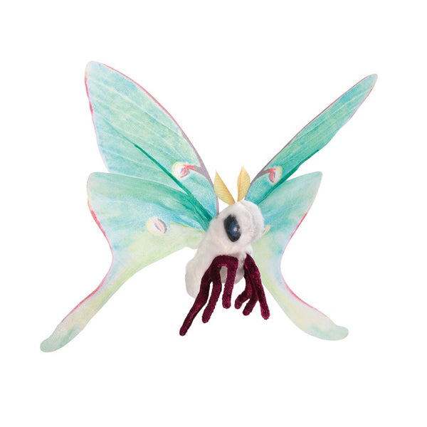 MINI LUNA MOTH FINGER PUPPET