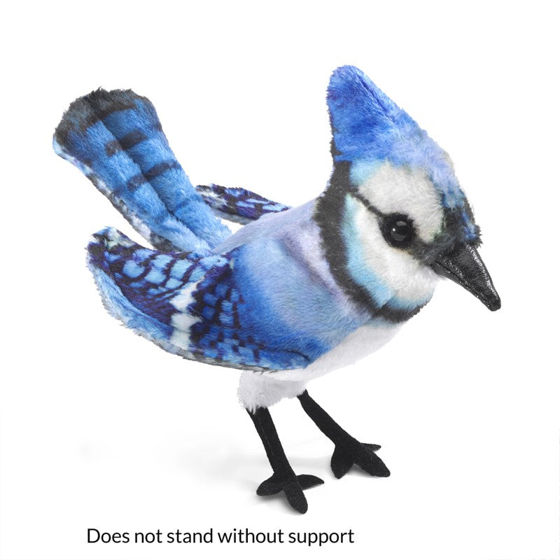 MINI BLUE JAY FINGER PUPPET