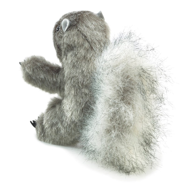 MINI GRAY SQUIRREL FINGER PUPPET