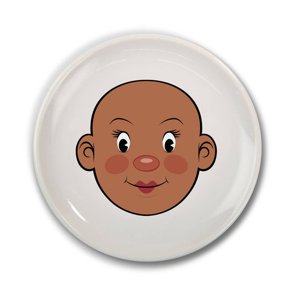 MS FOOD FACE - DINNER PLATE - GRL