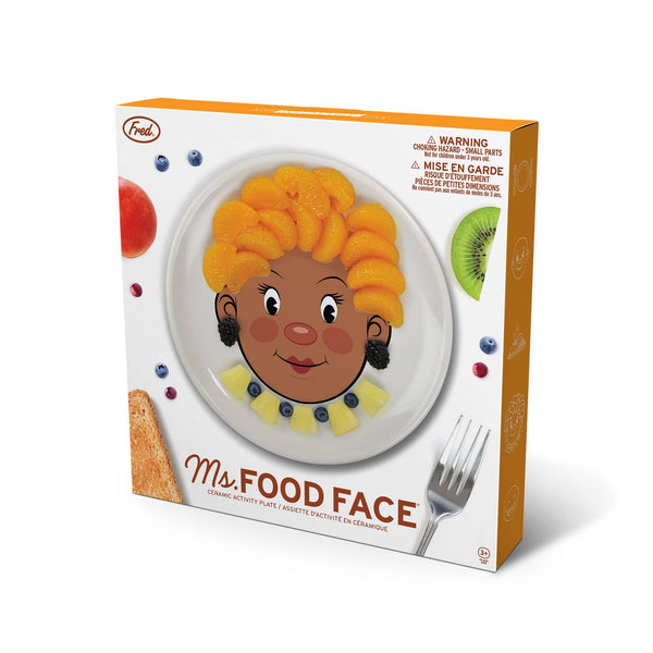 MS FOOD FACE - DINNER PLATE - GRL