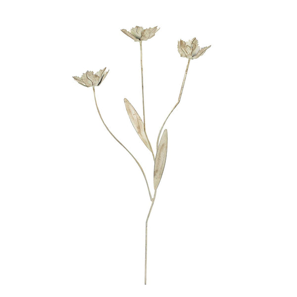 FLORENCE ANTIQUE FINISH METAL STAKE FLOWER STEM