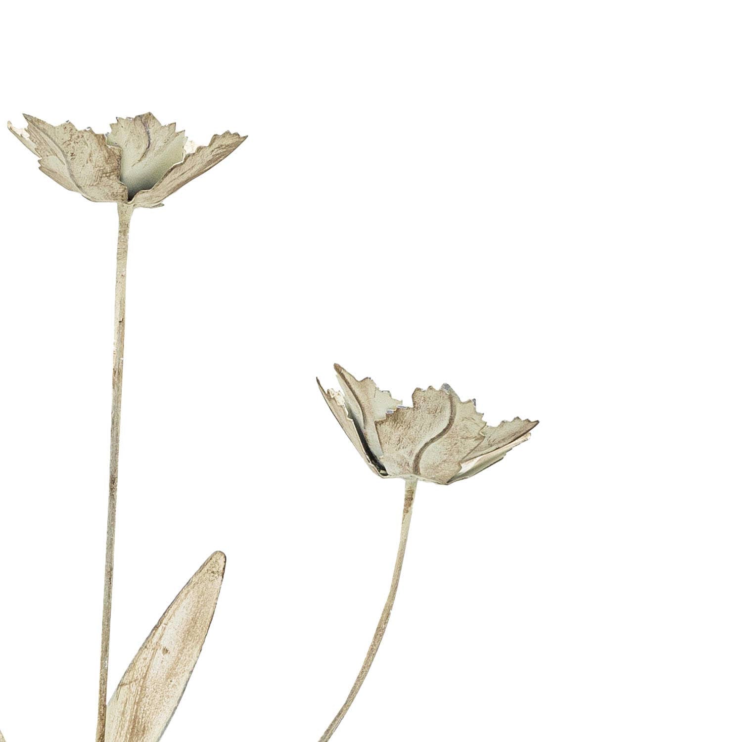 FLORENCE ANTIQUE FINISH METAL STAKE FLOWER STEM