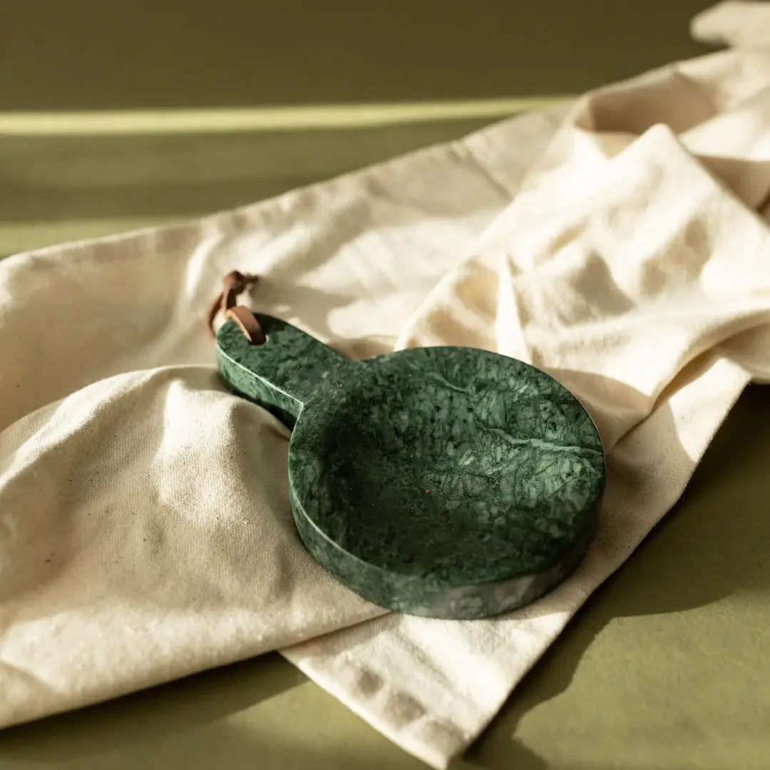CILLIAN DARK GREEN MARBLE SPOON REST