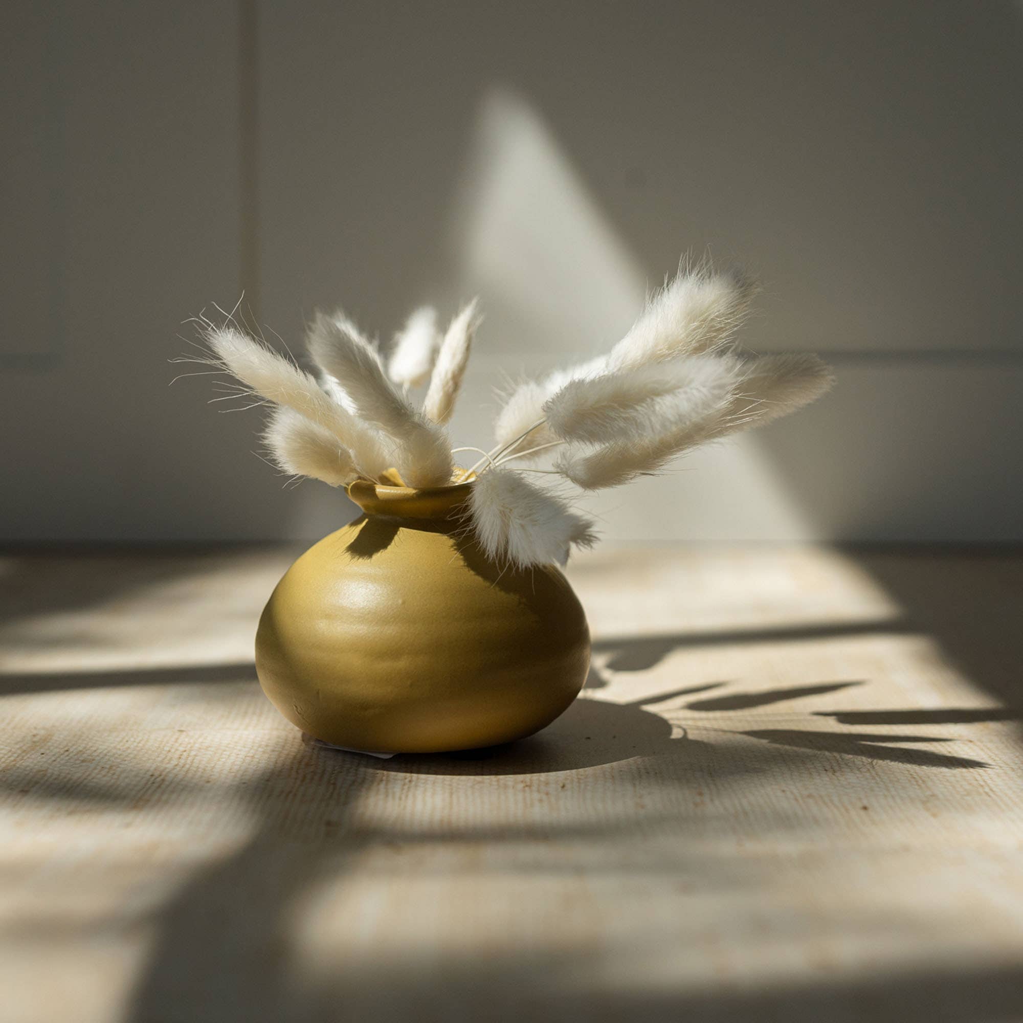 MATTIE CERAMIC BUD VASE MUSTARD