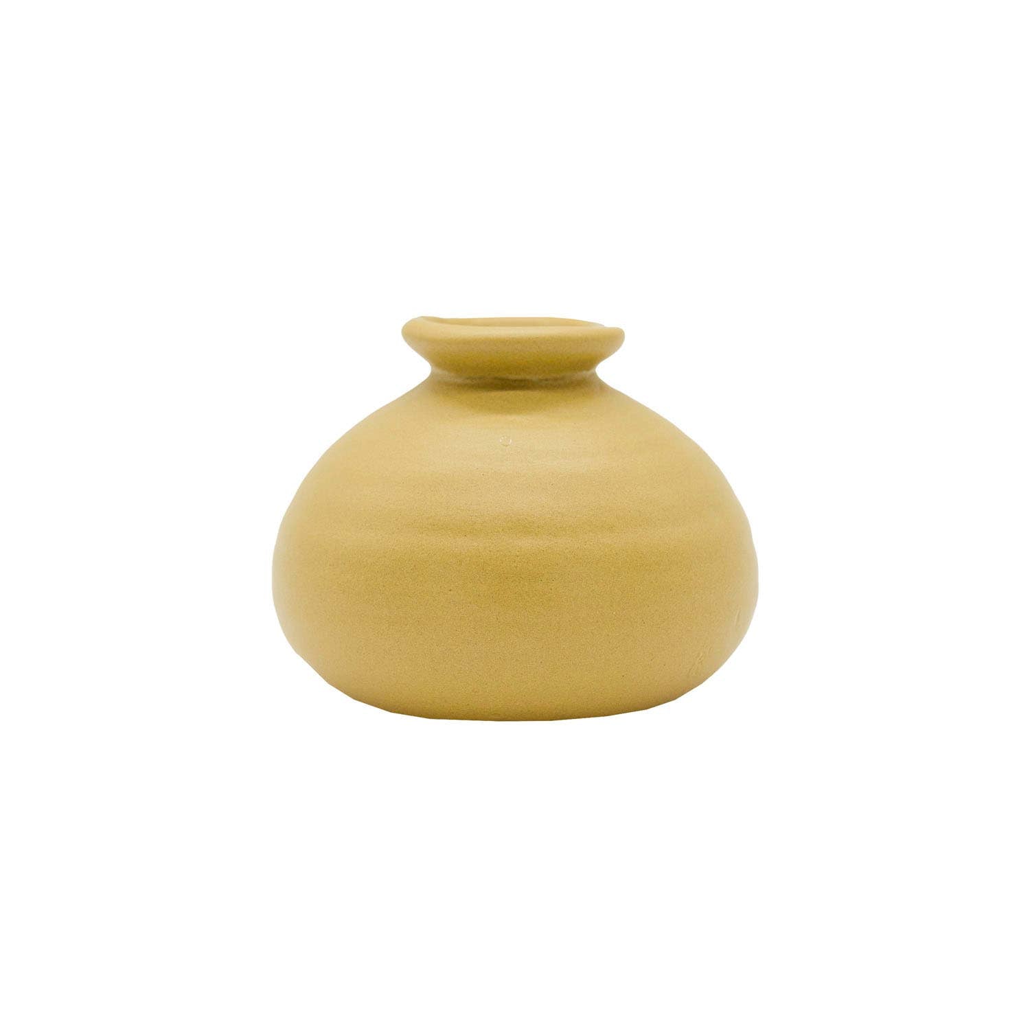 MATTIE CERAMIC BUD VASE MUSTARD