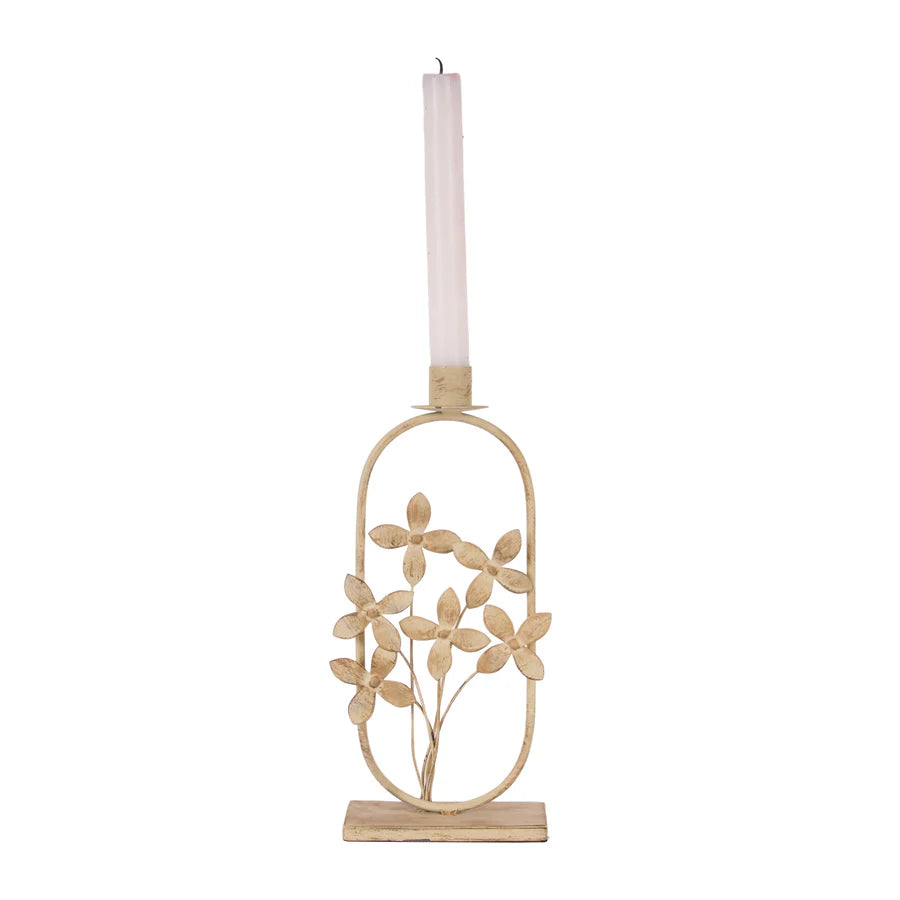 FLORENCE FLOWER TAPER CANDLE HOLDER