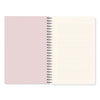 WHITE FLOWER SLIM SPIRAL LINED NOTEBOOK