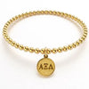 ALPHA XI DELTA GOLD BEAD BRACELET