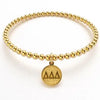 DELTA DELTA DELTA GOLD BEAD BRACELET