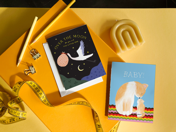 STORK DELIVERY - SWEET GENDER NEUTRAL BABY CARD