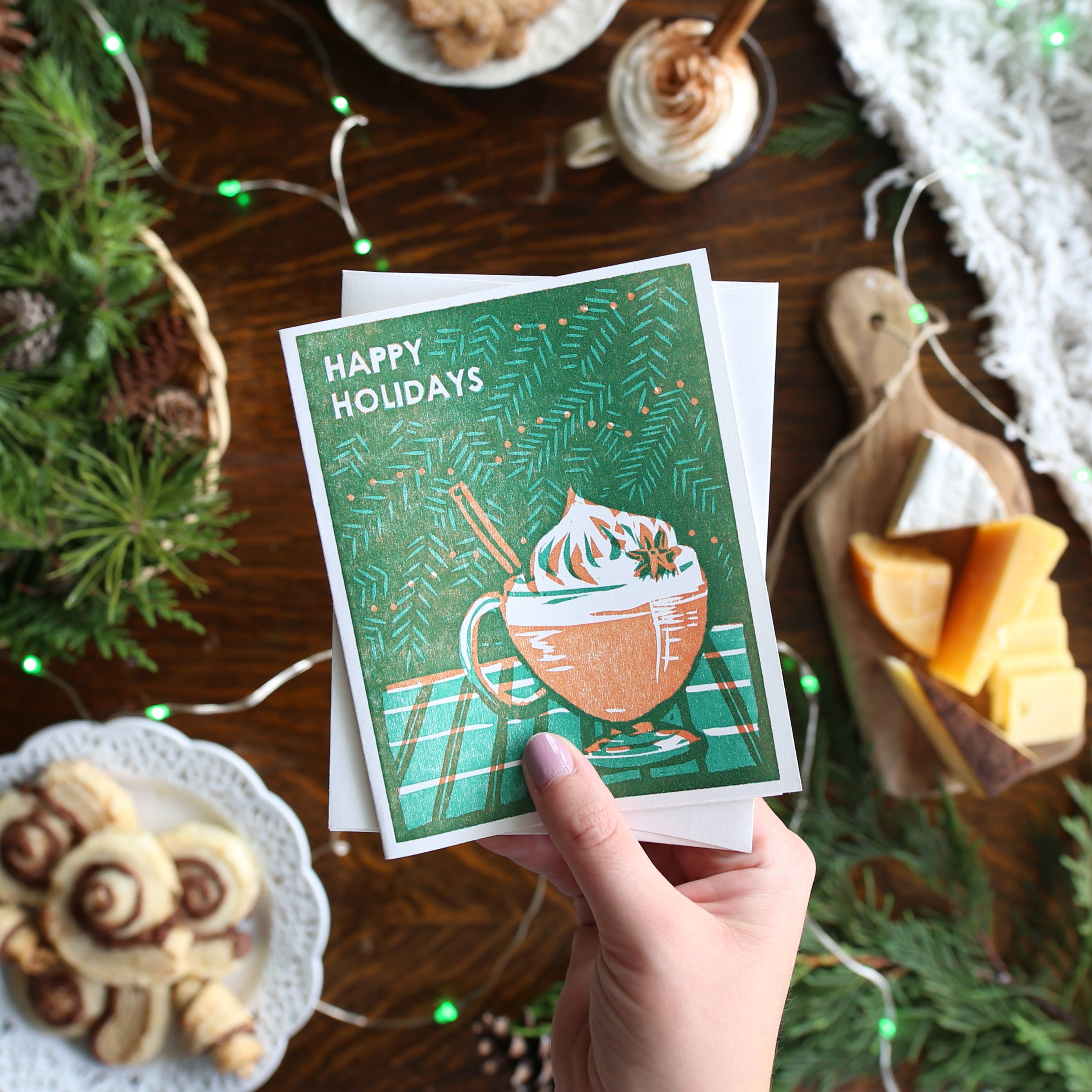 HAPPY HOLIDAYS (EGGNOG) CHRISTMAS CARD
