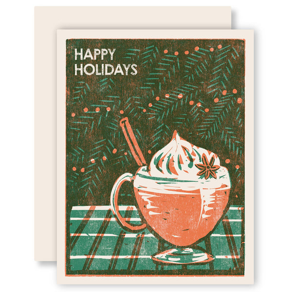 HAPPY HOLIDAYS (EGGNOG) CHRISTMAS CARD