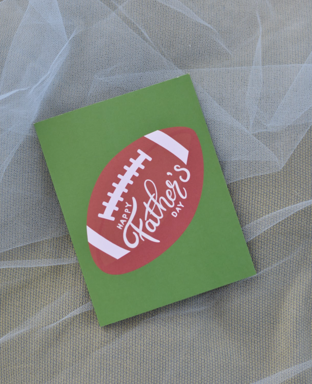 HAPPY FATHER'S DAY FOOTBALL SPORTS DAD CARD
