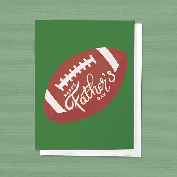 HAPPY FATHER'S DAY FOOTBALL SPORTS DAD CARD