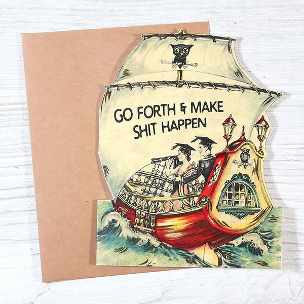 GO FORTH GRADUATION CARD