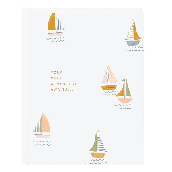 NEXT ADVENTURE SAILBOAT CARD