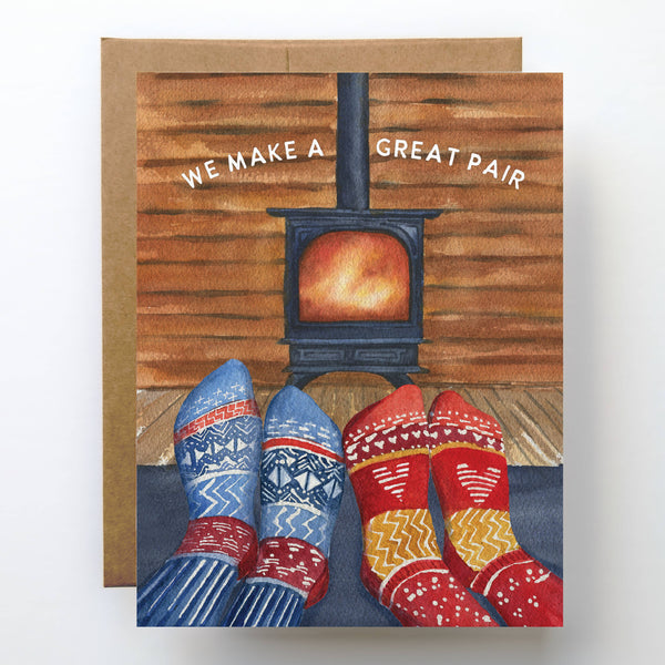 WARM LOVE COZY CABIN CARD