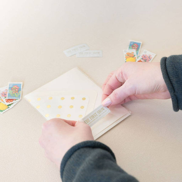 GINGERBREAD HOUSE HAPPY HOLIDAYS CHRISTMAS GREETING CARD