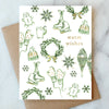 SNOWFLAKES AND SKATES HOLIDAY CARD | CHRISTMAS HOLIDAY CARD