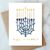 BRIGHT MENORAH HANUKKAH GREETING CARD | HOLIDAY CARD