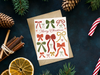 BOWS MERRY CHRISTMAS GREETING CARD
