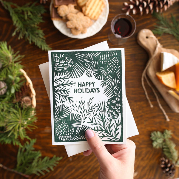 HAPPY HOLIDAYS (GREENERY) CARD