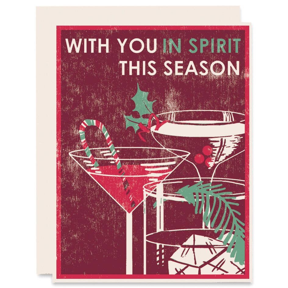 WITH YOU IN SPIRIT HOLIDAY CARD