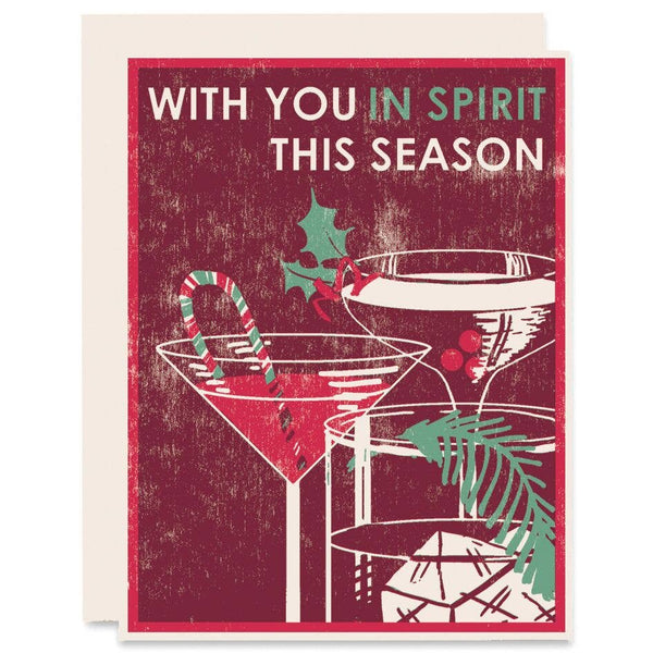 WITH YOU IN SPIRIT HOLIDAY CARD