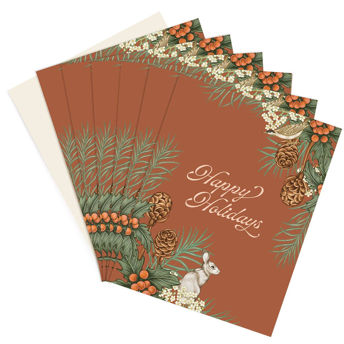 HOLIDAY | HOLLY & HARE HAPPY HOLIDAYS | GREETING CARD