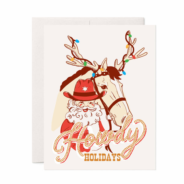 HOWDY HOLIDAYS SANTA CARD
