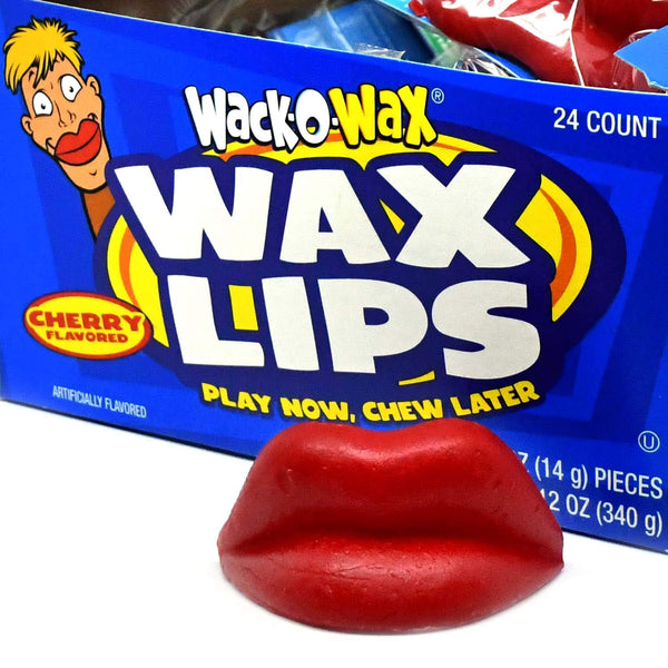 WAX LIPS, CHERRY FLAVOR CANDY