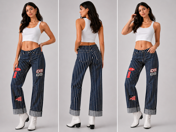 RIVIERA RACER DENIM LOW RISE JEAN DARK