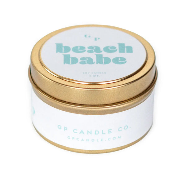 BEACH BABE 4 OZ. CANDLE TIN