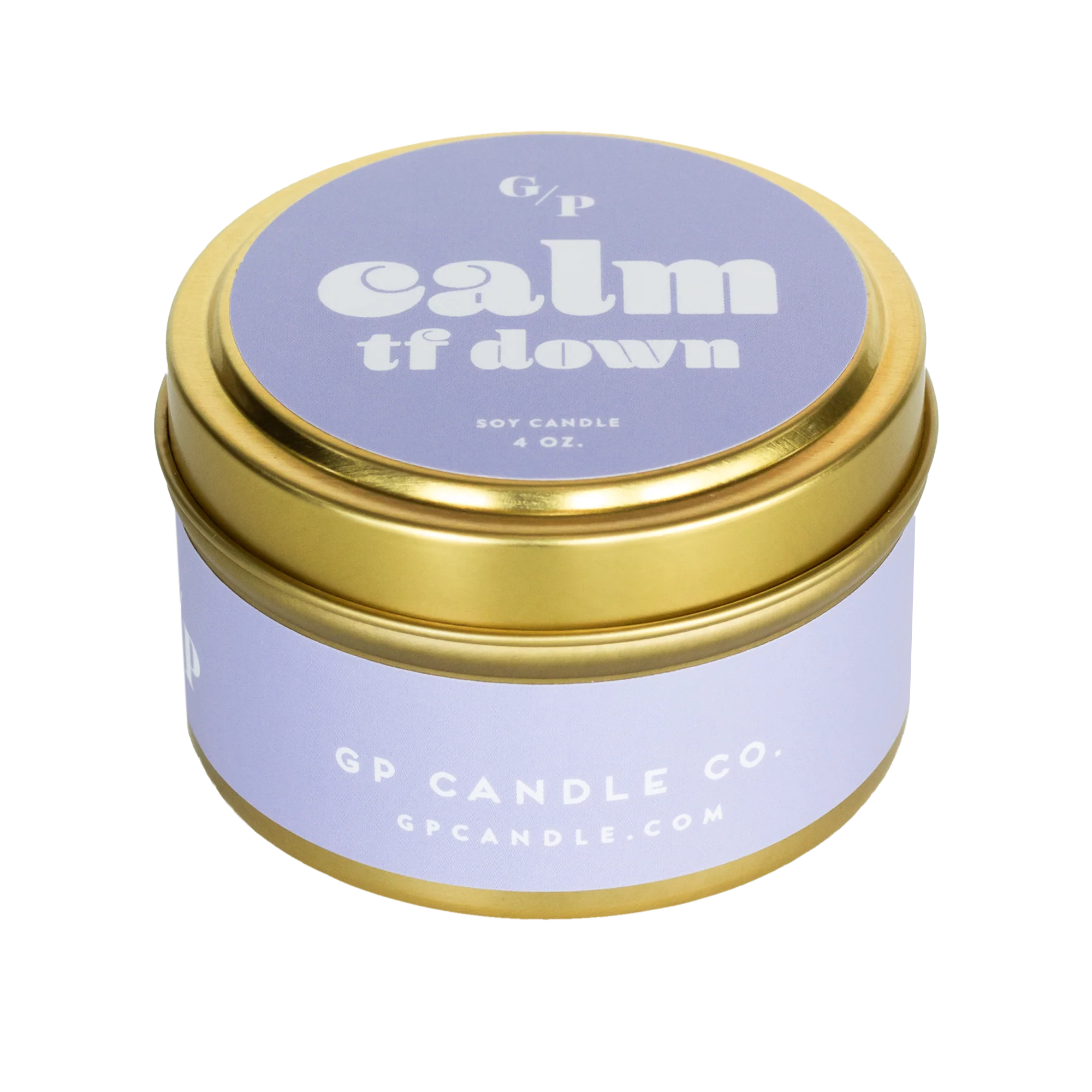 CALM TF DOWN 4 OZ. CANDLE TIN